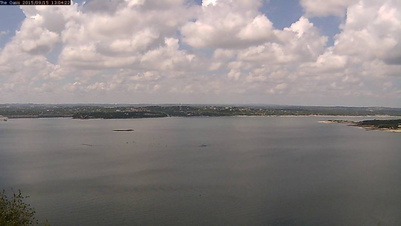 Lake Travis webcam, September 15, 2015 12:10 PM CT