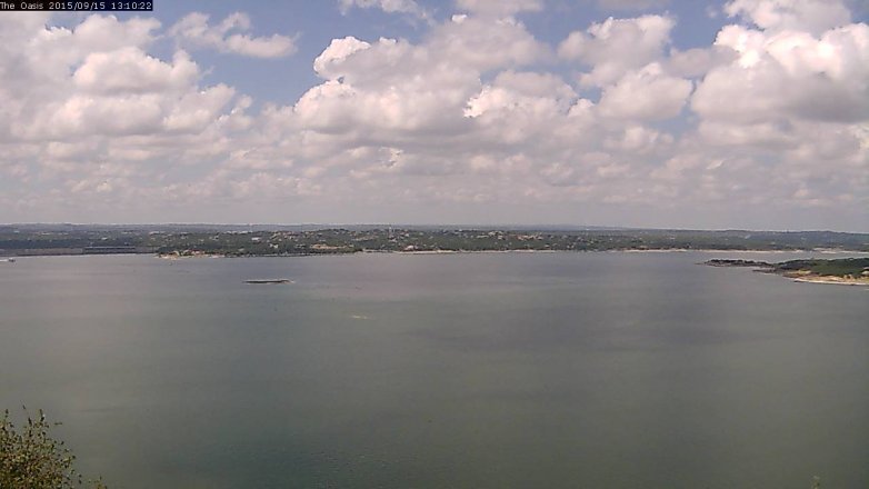 Lake Travis webcam, September 15, 2015 12:15 PM CT