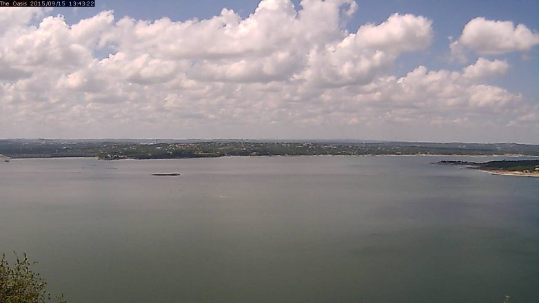Lake Travis webcam, September 15, 2015 12:50 PM CT