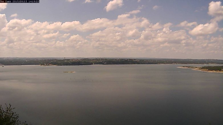 Lake Travis webcam, September 15, 2015 1:25 PM CT