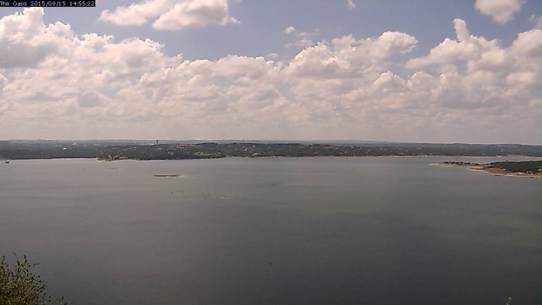 Lake Travis webcam, September 15, 2015 2:00 PM CT