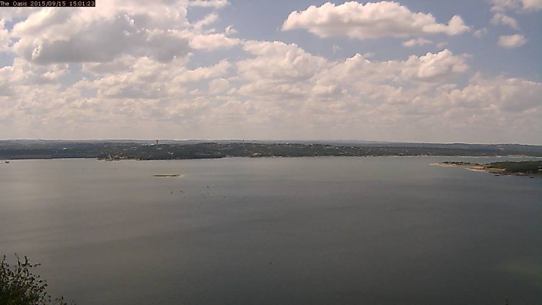 Lake Travis webcam, September 15, 2015 2:05 PM CT