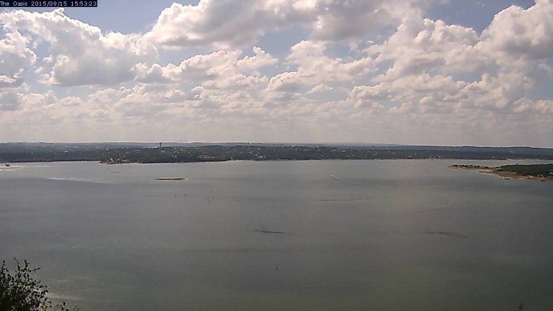 Lake Travis webcam, September 15, 2015 3:00 PM CT