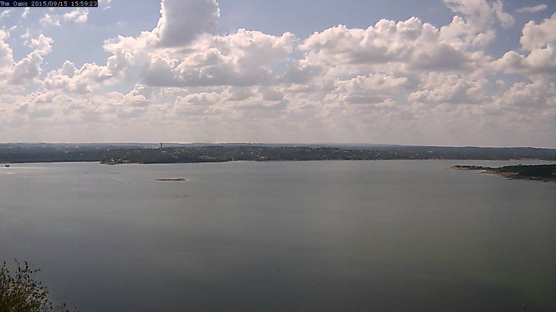 Lake Travis webcam, September 15, 2015 3:05 PM CT