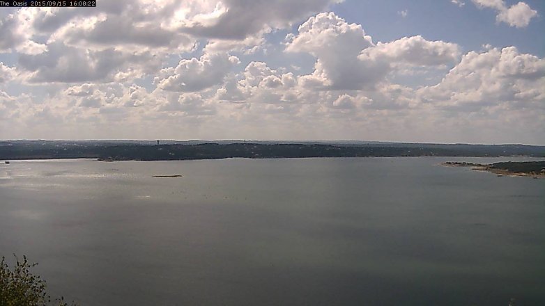 Lake Travis webcam, September 15, 2015 3:15 PM CT