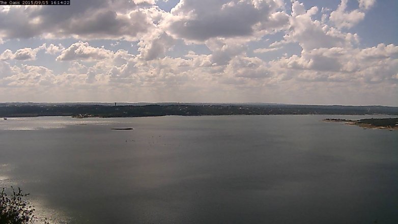 Lake Travis webcam, September 15, 2015 3:20 PM CT