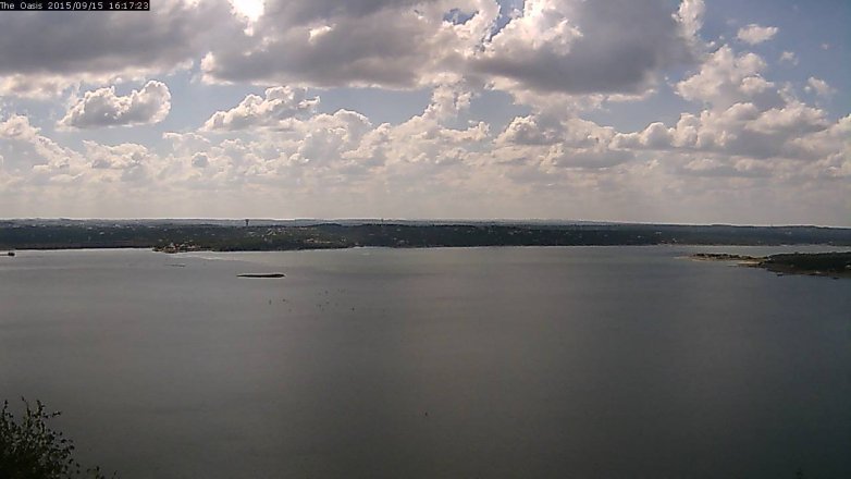 Lake Travis webcam, September 15, 2015 3:25 PM CT