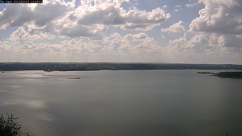 Lake Travis webcam, September 15, 2015 3:35 PM CT