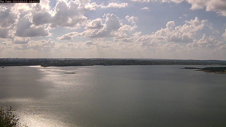 Lake Travis webcam, September 15, 2015 3:50 PM CT