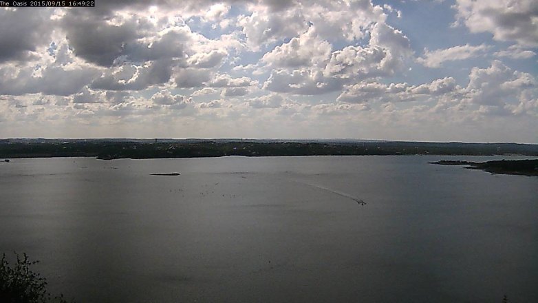 Lake Travis webcam, September 15, 2015 3:55 PM CT