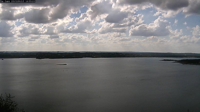 Lake Travis webcam, September 15, 2015 4:00 PM CT