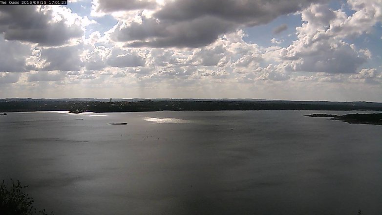 Lake Travis webcam, September 15, 2015 4:05 PM CT