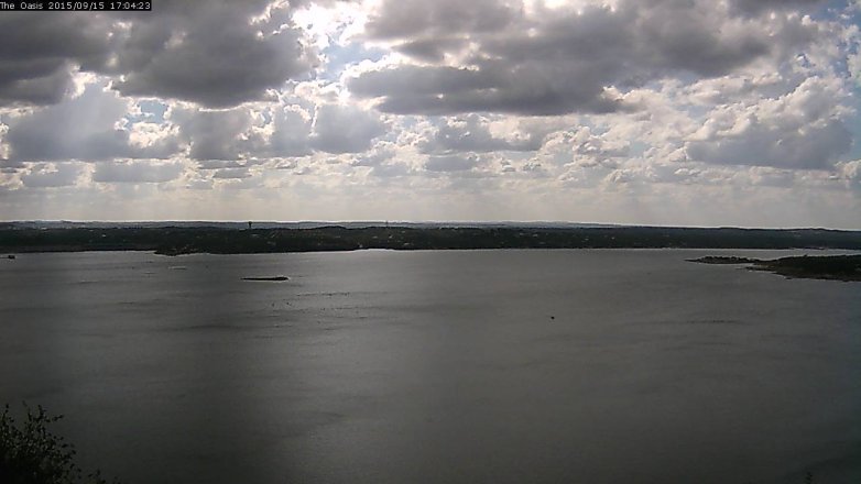 Lake Travis webcam, September 15, 2015 4:10 PM CT