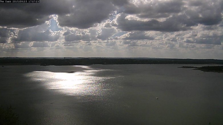 Lake Travis webcam, September 15, 2015 4:15 PM CT