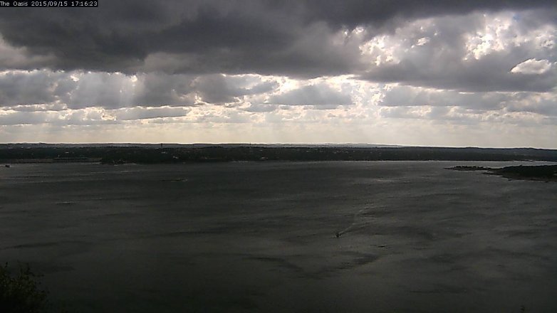 Lake Travis webcam, September 15, 2015 4:20 PM CT