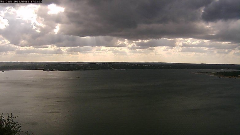Lake Travis webcam, September 15, 2015 4:30 PM CT