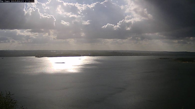 Lake Travis webcam, September 15, 2015 4:35 PM CT