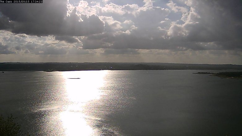 Lake Travis webcam, September 15, 2015 4:40 PM CT