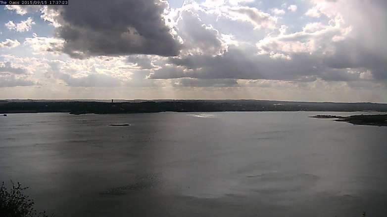 Lake Travis webcam, September 15, 2015 4:45 PM CT