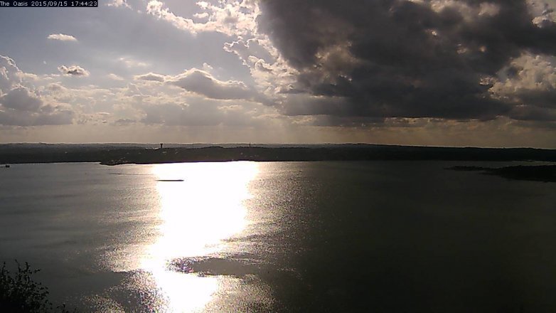 Lake Travis webcam, September 15, 2015 4:50 PM CT