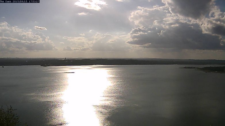 Lake Travis webcam, September 15, 2015 5:00 PM CT