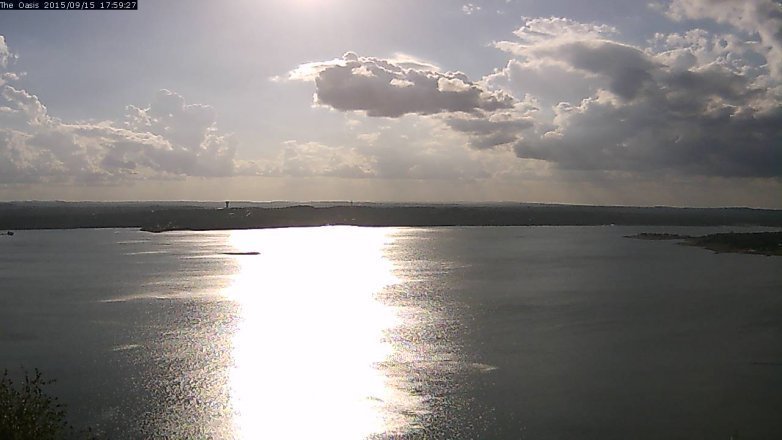 Lake Travis webcam, September 15, 2015 5:05 PM CT