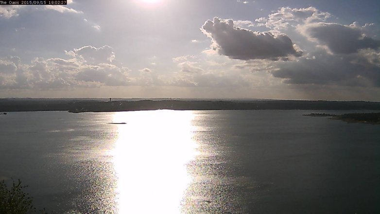 Lake Travis webcam, September 15, 2015 5:10 PM CT