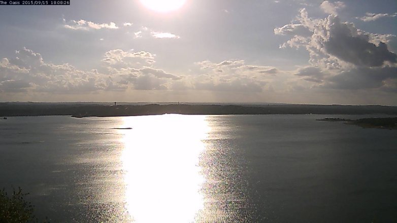 Lake Travis webcam, September 15, 2015 5:15 PM CT