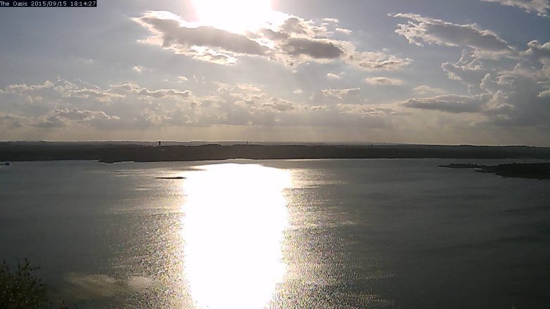 Lake Travis webcam, September 15, 2015 5:20 PM CT