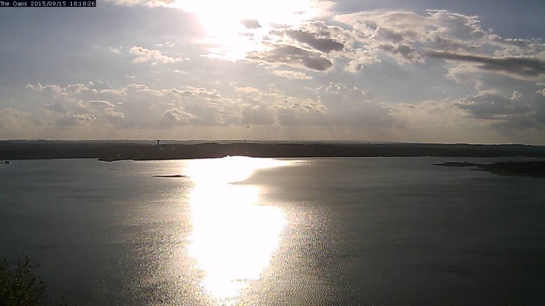 Lake Travis webcam, September 15, 2015 5:25 PM CT