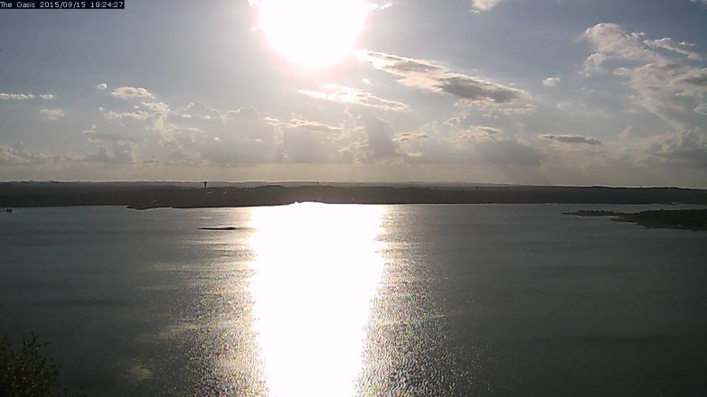 Lake Travis webcam, September 15, 2015 5:30 PM CT