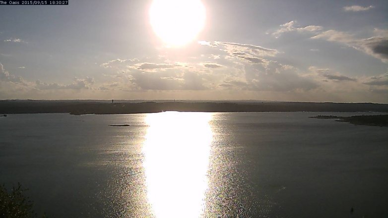 Lake Travis webcam, September 15, 2015 5:35 PM CT
