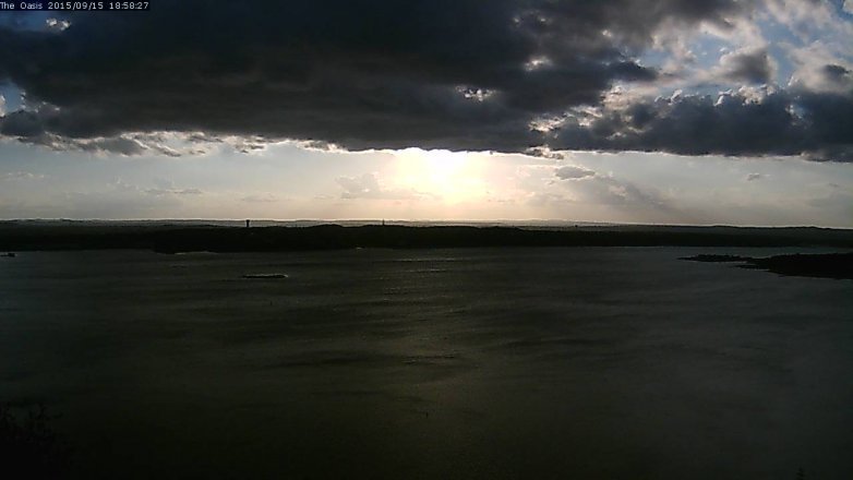 Lake Travis webcam, September 15, 2015 6:05 PM CT