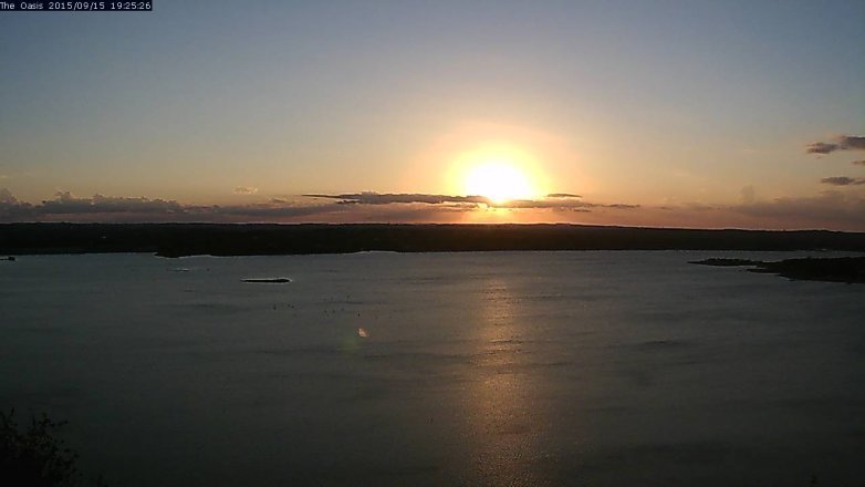 Lake Travis webcam, September 15, 2015 6:30 PM CT