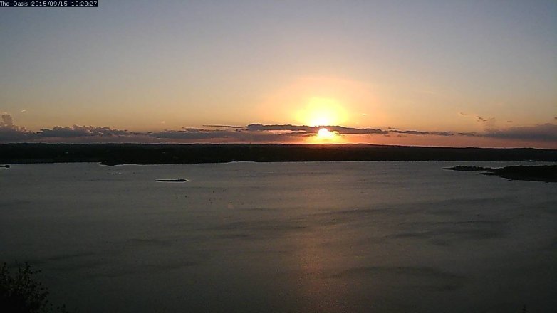 Lake Travis webcam, September 15, 2015 6:35 PM CT