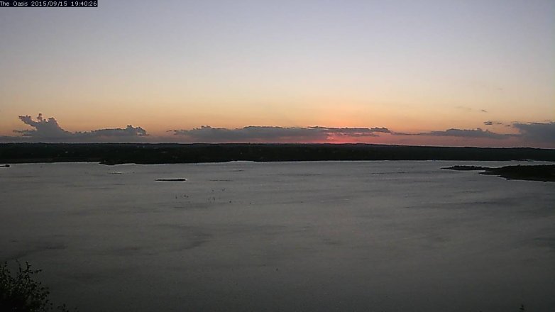 Lake Travis webcam, September 15, 2015 6:45 PM CT