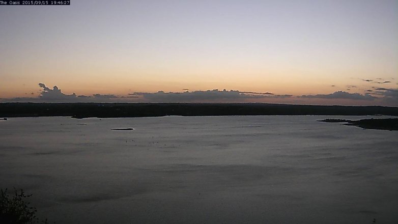 Lake Travis webcam, September 15, 2015 6:55 PM CT