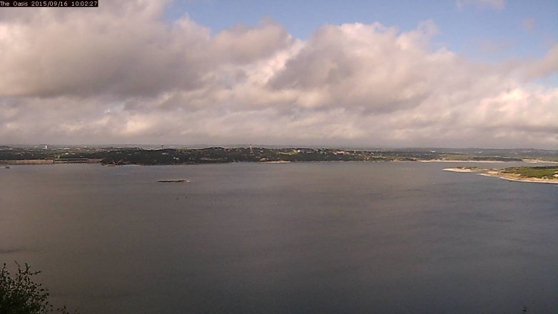 Lake Travis webcam, September 16, 2015 9:10 AM CT