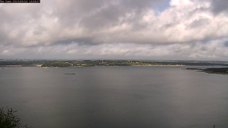 Lake Travis webcam, September 16, 2015 9:15 AM CT