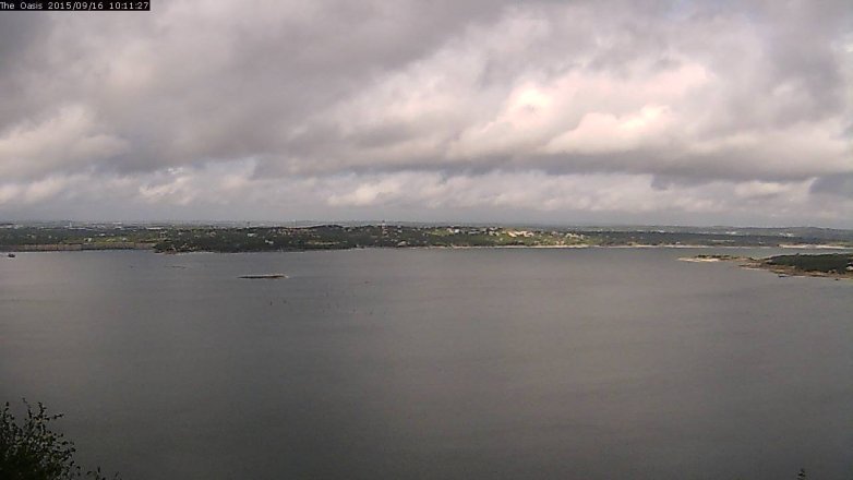 Lake Travis webcam, September 16, 2015 9:20 AM CT