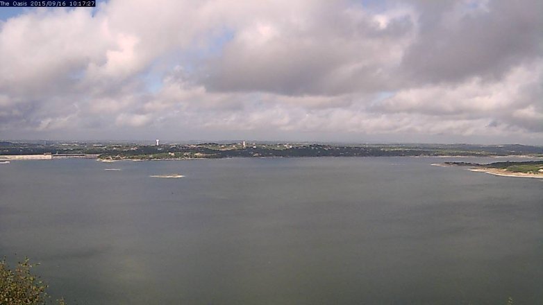 Lake Travis webcam, September 16, 2015 9:25 AM CT