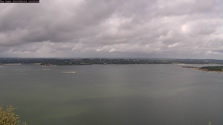 Lake Travis webcam, September 16, 2015 9:40 AM CT