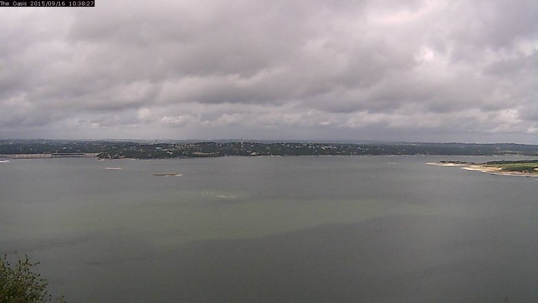 Lake Travis webcam, September 16, 2015 9:45 AM CT