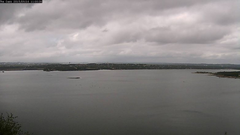 Lake Travis webcam, September 16, 2015 10:05 AM CT