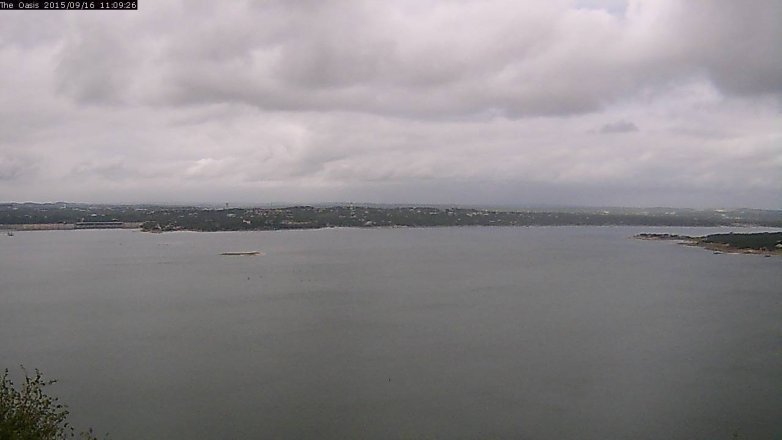 Lake Travis webcam, September 16, 2015 10:15 AM CT