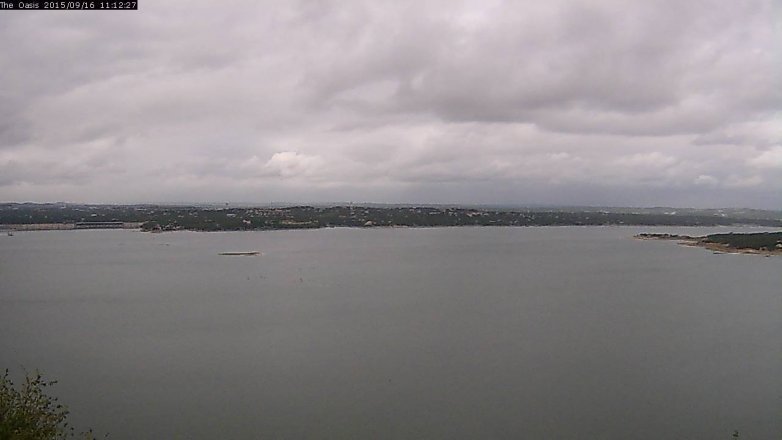 Lake Travis webcam, September 16, 2015 10:20 AM CT