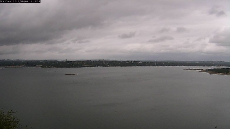Lake Travis webcam, September 16, 2015 10:25 AM CT