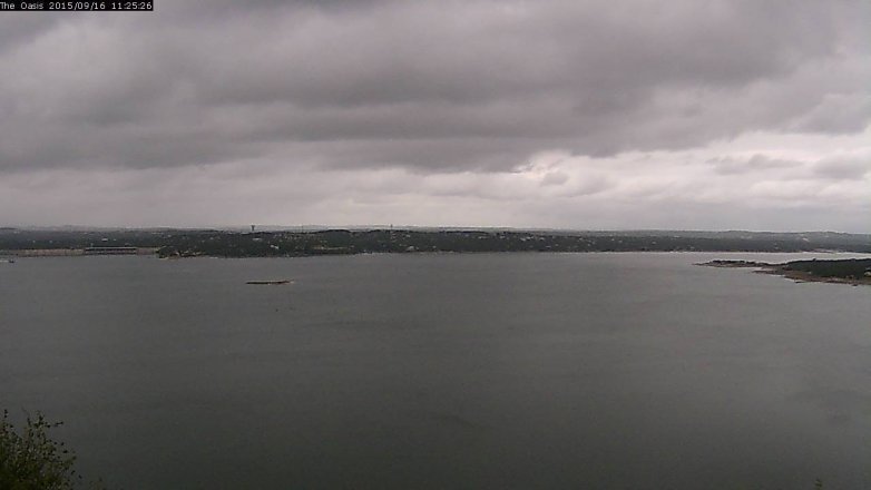 Lake Travis webcam, September 16, 2015 10:30 AM CT