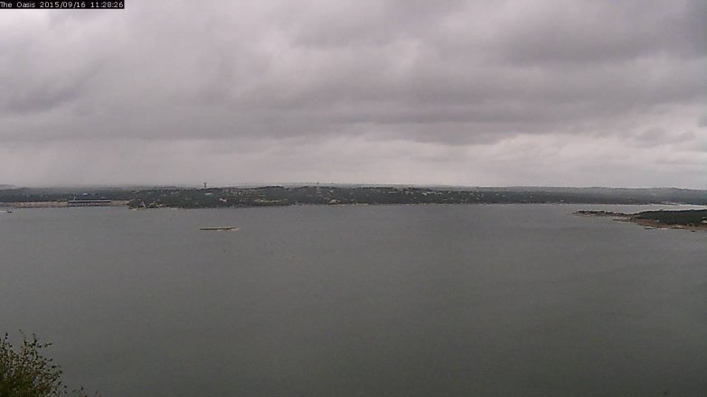 Lake Travis webcam, September 16, 2015 10:35 AM CT