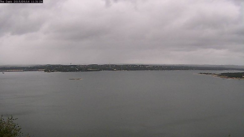 Lake Travis webcam, September 16, 2015 10:40 AM CT